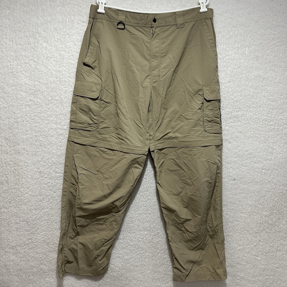 Alpine Design Beige Outdoor Convertible Zip-Off‎ Cargo Pants Size 38